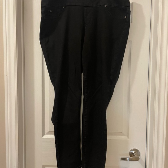 Jordache skinny black jeans sz 20W in good condition - Picture 2 of 4